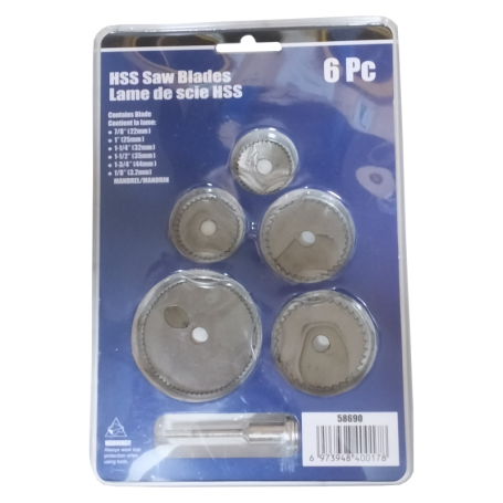 HSS MINI SLITTING BLADE SET (3mm SHANK ADAPTOR)