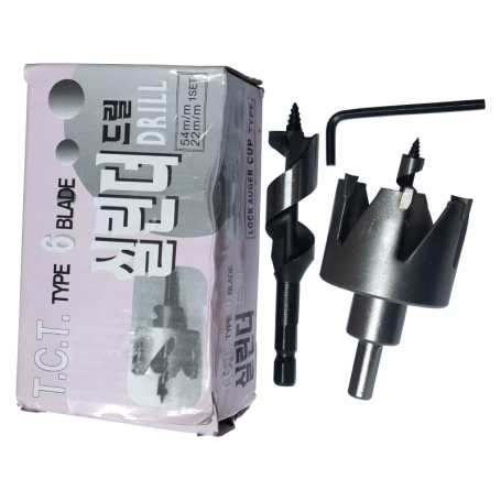 KOREA TCT LOCK INSTALLATION KIT (DOOR LOCK HOLE SAW) 54mm X 22mm X 2pc