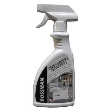 BOSSMAN ANTI-DUST GLASS & ALUMINIUM CLEANER SPRAY - BGC-500 - 500ML