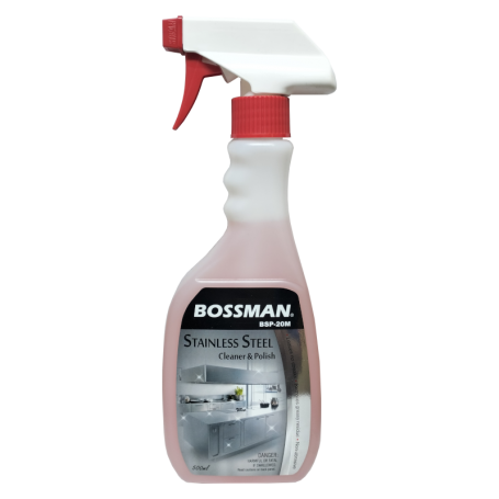 BOSSMAN STAINLESS STEEL CLEANER SPRAY - BSP-20M - 500ML