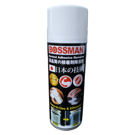 BOSSMAN AEROSOL ADHESIVE REMOVER - BAR450 325gm