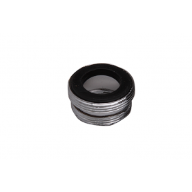 FF-17 PVC FAUCET ADAPTOR WITH STAINLESS STEEL NET