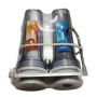 WATER FILTER PVC DOUBLE HOUSING & NOZZLE