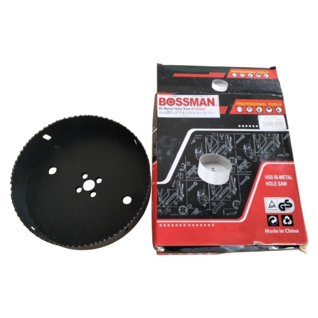 BOSSMAN BI-METAL HOLE SAW - M-38mm T-41.25mm For: Wood, Metal, Plastic