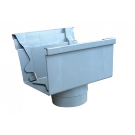 F300SH (4") PVC GUTTER SPORT HEAD - GREY