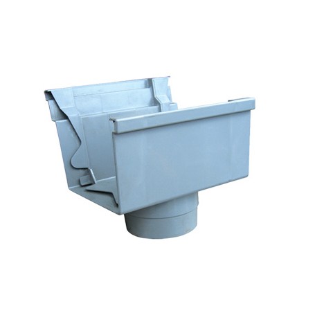 F300SH (4") PVC GUTTER SPORT HEAD - GREY