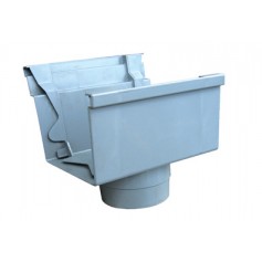 F300SH (4") PVC GUTTER SPORT HEAD - GREY