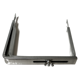 METAL ADJUSTABLE GUTTER BRACKET - CHROME
