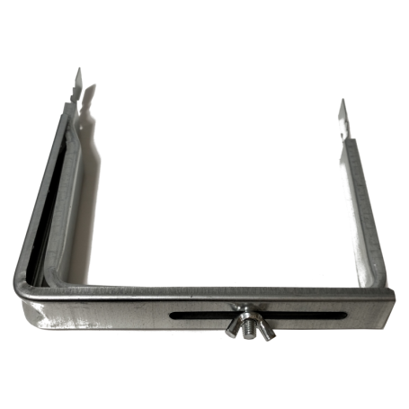 METAL ADJUSTABLE GUTTER BRACKET - CHROME