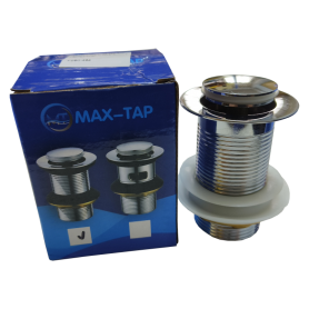 STAINLESS STEEL BRASS TOP UP WASTE / W/OUT HOLE