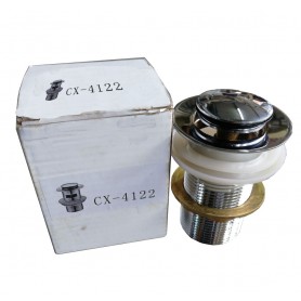 STAINLESS STEEL BRASS SPRING TOP UP WASTE W/HOLE