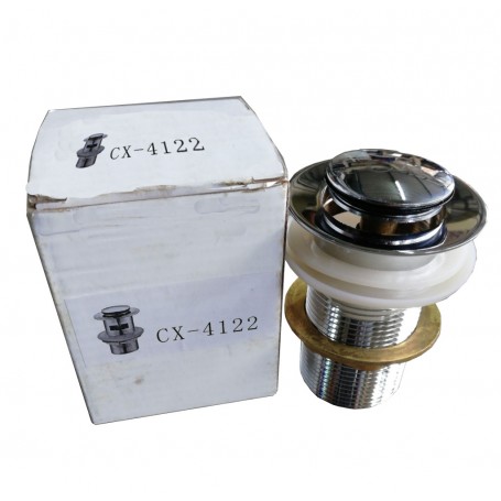 STAINLESS STEEL BRASS SPRING TOP UP WASTE W/HOLE