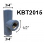 KITA BRASS THREADED PVC REDUCING TEE