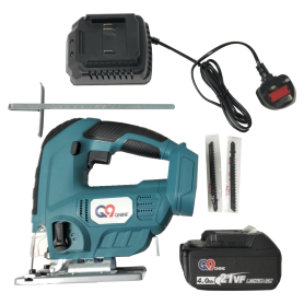 Q9 Qnine CORDLESS LI-ION JIG SAW 21V WITH 21V X 4.0Ah Battery & Charger (QET 21CJS)