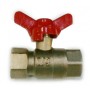 BRONZE BUTTERFLY HANDLE MINI BALL VALVE - BTF-22FF
