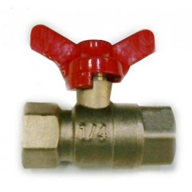 BRONZE BUTTERFLY HANDLE MINI BALL VALVE - BTF-22FF