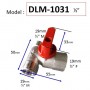 DLM 3WAY MINI BALL VALVE SINGLE HANDLE