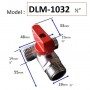 DLM 3WAY MINI BALL VALVE SINGLE HANDLE
