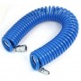STAR PU COIL TUBE PNEUMATIC AIR HOSE WITH QUICK COUPLER (BLUE) - OD 8mm X ID 5mm
