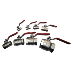 PN25 C/P DLM STAINLESS STEEL BALL VALVE WITH CHROME METAL HANDLE