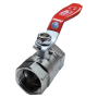 PN25 C/P DLM STAINLESS STEEL BALL VALVE WITH CHROME METAL HANDLE