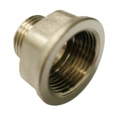 BRASS CHROME ADAPTOR - M & F