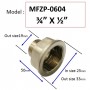 BRASS CHROME ADAPTOR - M & F
