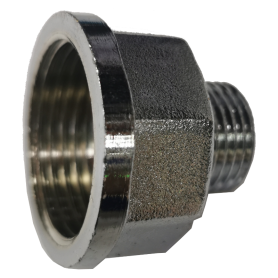 BRASS CHROME ADAPTOR - M & F