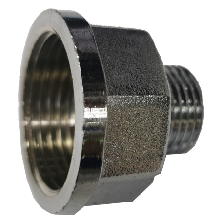 BRASS CHROME ADAPTOR - M & F