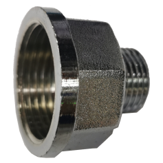 BRASS CHROME ADAPTOR - M & F