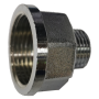 BRASS CHROME ADAPTOR - M & F