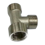 BRASS CHROME-TEE - M&M&F - BF-B-MMF-T
