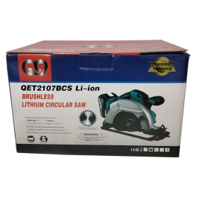 Q9 Qnine CORDLESS CIRCULAR SAW 185mm 21V WITH 21V X 4.0Ah Battery & Charger (QET 2107BCS)