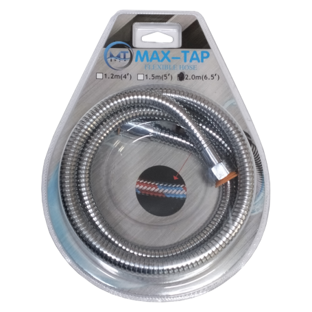 MAXTAP SS304 STAINLESS STEEL HIGH RUNFLAT SHOWER FLEXIBLE HOSE