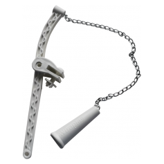 HIGH LEVEL CISTERN PVC HANDLE WITH CHROME CHAIN