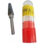KOWA SUN-DOUBLE CUT TCT ROTARY BURRS - CONE 6mm SHANK