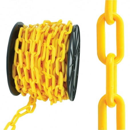 8mm PVC CHAIN - YELLOW (1ROLL X 20Mtr)