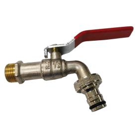 DN15 CHROME PLATED BRASS UNION BALL TAP