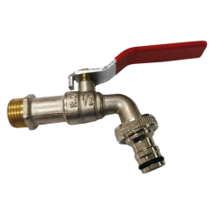 DN15 CHROME PLATED BRASS UNION BALL TAP