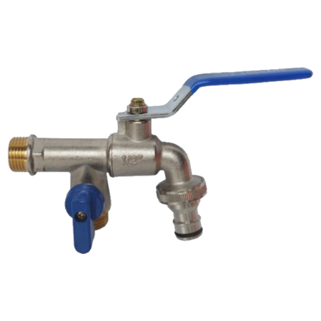 TWO WAY BRASS UNION BIB TAP - MODEL 2726