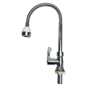 GROCHI A+ PILLAR ARC SINK TAP WITH ADJUSTABLE SPOUT (Italian Design)