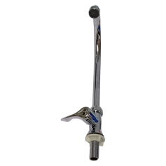 GROCHI STAINLESS STEEL PIPE ABS HANDLE & BRASS VALVE PILLAR LONG SINK TAP (Italian Design)