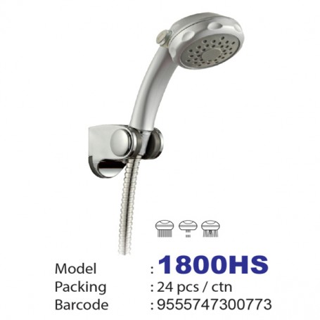 ISANO HAND SHOWER SET WITH 1.5mtr STAINLESS STEEL FLEXIBLE HOSE