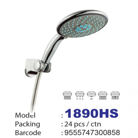 ISANO HAND SHOWER SET WITH 1.5mtr STAINLESS STEEL FLEXIBLE HOSE