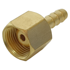 WF - INLET STEM NUT (NIPPLE & NUT) - OXYGEN / ACETYLENE 3/8" X 1/4"