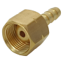 WF - INLET STEM NUT (NIPPLE & NUT) - OXYGEN / ACETYLENE 3/8" X 1/4"
