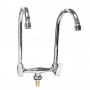 ISANO TWIN SWAN NECK TAP - PILLAR TYPE - 1/2"