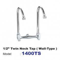 ISANO TWIN SWAN NECK TAP - WALL TYPE - 1/2"