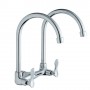 ISANO IS TWIN SWAN NECK WALL TAP