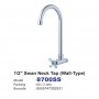 ISANO CROSS HANDLE SWAN NECK TAP - WALL TYPE